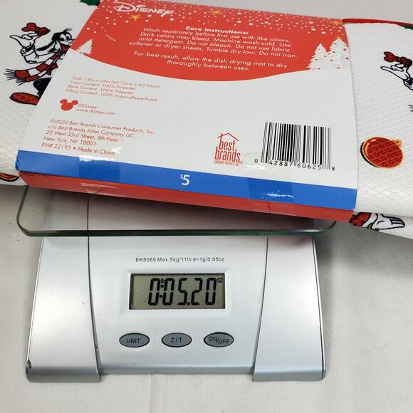 New Disney Dish Drying Mat Polyester 18 x 24" Mickey Minnie Mouse Pluto Goofy - Picture 5 of 5